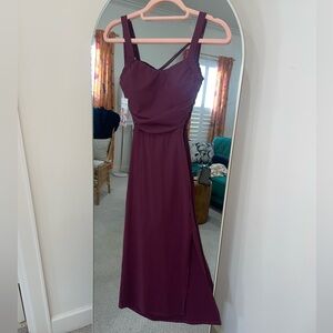 Halara plum purple ruched exercise dress NWT 💜🍇🌸